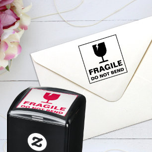 Carimbo Auto Entintado Frágil Não Curtir Texto de Imagem Personalizada