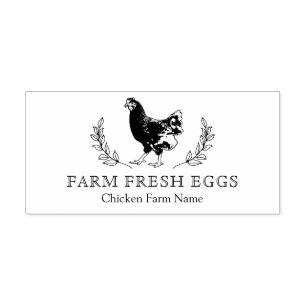 Carimbo Auto Entintado Frangos De Frango De Ovo Russo Personalizado