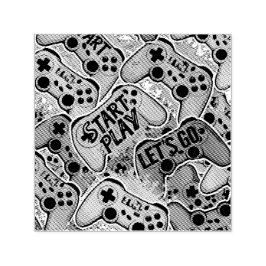 Carimbo Auto Entintado Gamer Pattern Self Inking Rubber Stamp