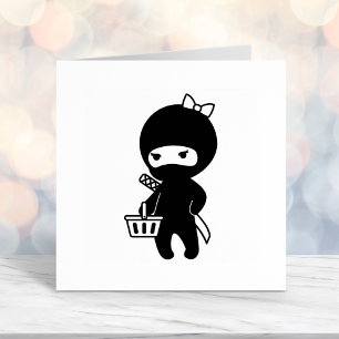 Carimbo Auto Entintado Garota Ninja Compradora