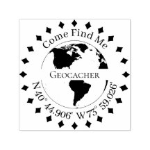 Geocacher Signature e GPS coordena ouros