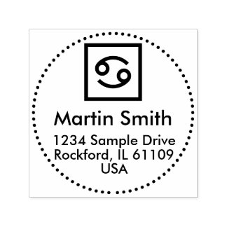 Carimbo Auto Entintado Gimmick com Sinais e Letras de Fontes - Quadro = p