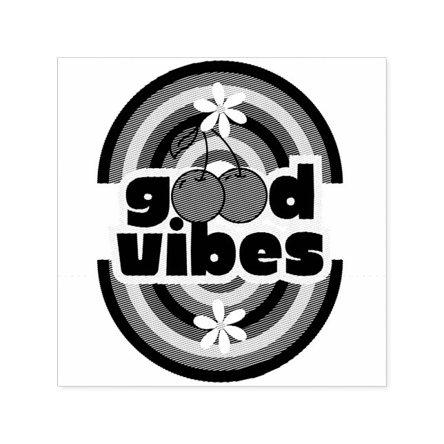 Carimbo Auto Entintado Good Vibes (Design)