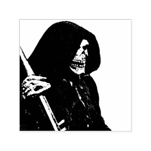 Carimbo Auto Entintado Gory Grim Reaper com Scythe