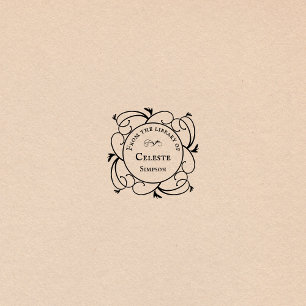 Carimbo Auto Entintado Gótica Swirls   Da biblioteca de personalizados