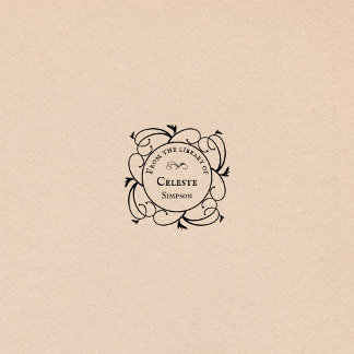 Carimbo Auto Entintado Gótica Swirls | Da biblioteca de personalizados