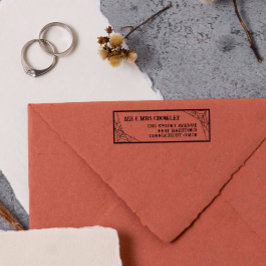 Carimbo Auto Entintado Gótico de Halloween Sr. & Sra. Swebs de aranha