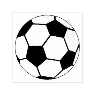 Carimbo Auto Entintado Gráfico de Bola de Futebol Clássico Fã de Esportes