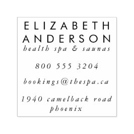 Carimbo Auto Entintado Grande endereço de e-mail do telefone da sua empre