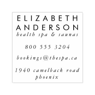 Carimbo Auto Entintado Grande endereço de e-mail do telefone da sua empre