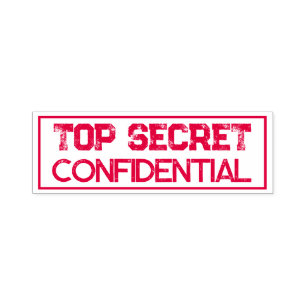Carimbo Auto Entintado Grungy desgastado Top Secret Confidencial