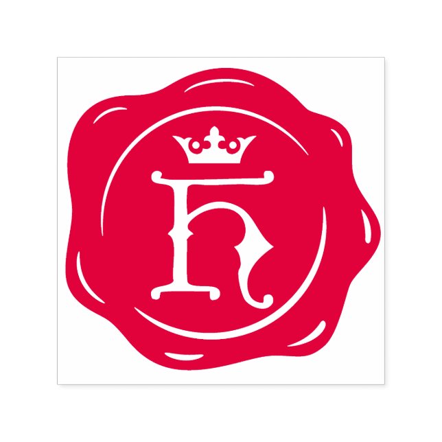 Carimbo Auto Entintado H - Cláusula Antica Cera - Coroa Gótica - Letra In (Design)