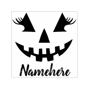 Carimbo Auto Entintado Halloween da Girly Jack O Lanterna Pumpkin Persona