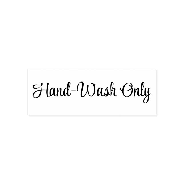 Carimbo Auto Entintado Hand-wash only Stamp (Design)