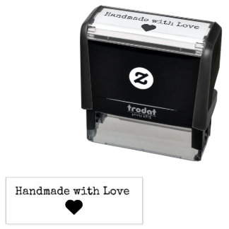 Carimbo Auto Entintado “Handmade with Love” Rubber Stamp