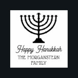 Carimbo Auto Entintado Hanukkah Chanukah Menorah<br><div class="desc">Hanukkah Chanukah Menorah Nome da Família Retorno Endereço =======</div>