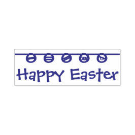Carimbo Auto Entintado Happy Easter Rubber Stamp