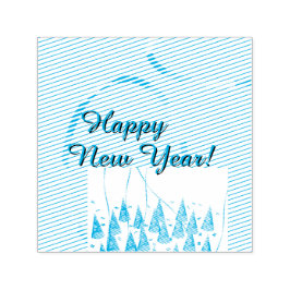 Carimbo Auto Entintado Happy New Year 