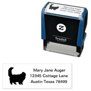 Carimbo Auto Entintado Himalayan Cat Personalizado