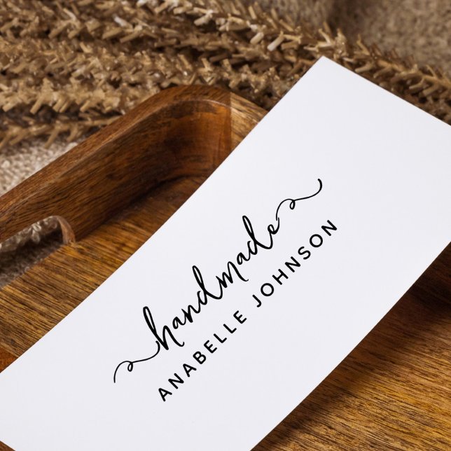 Carimbo Auto Entintado Hobby de Nome Personalizado Feito À Mão De Whimsic (whimsical hand-written handmade custom name stamp)