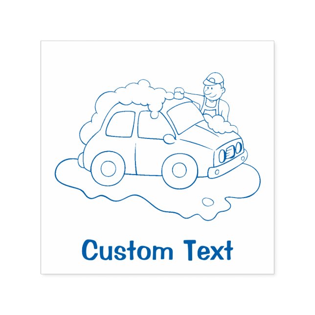 Carimbo Auto Entintado Homem de lavagem (Design)