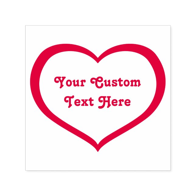 Carimbo Auto Entintado Ícone de Coração Plano (Design)