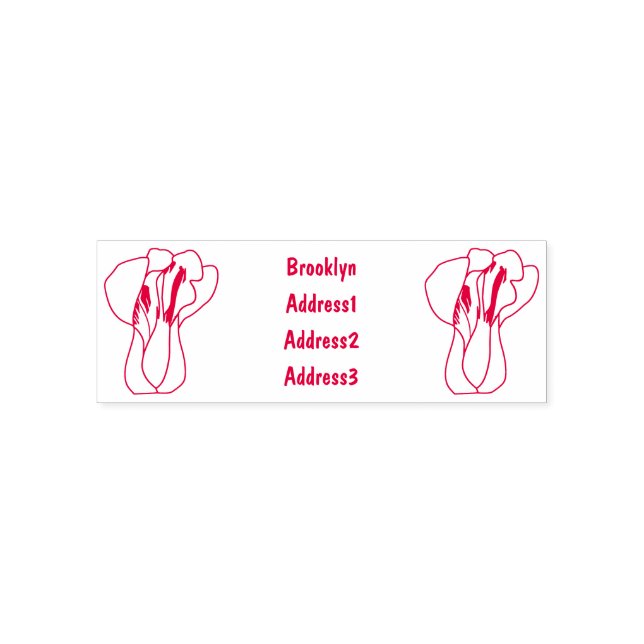 Carimbo Auto Entintado Ilustração de desenho animado Bok choy (Design)