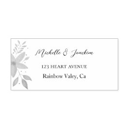 Carimbo Auto Entintado Ilustração floral de Aquarela Artística