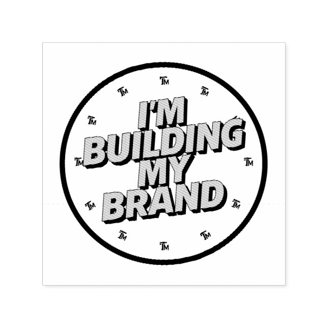 Carimbo Auto Entintado I'm Building My Brand (Design)