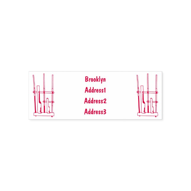 Carimbo Auto Entintado Imagem de desenhos angklung (Design)