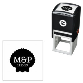 Carimbo Auto Entintado Iniciais do Beach Vibe