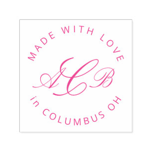 Carimbo Auto Entintado Iniciais do Criador Pequenas Empresas