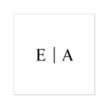 Iniciais Simples do Logotipo de Casamento Monogram