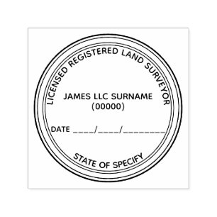 Carimbo Auto Entintado Inspetor terrestre ou planos licenciados registrad