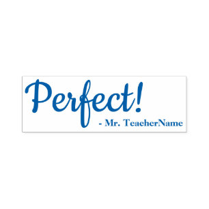 Carimbo Auto Entintado Inspiração "Perfeito"! + Nome do Tutor Personali