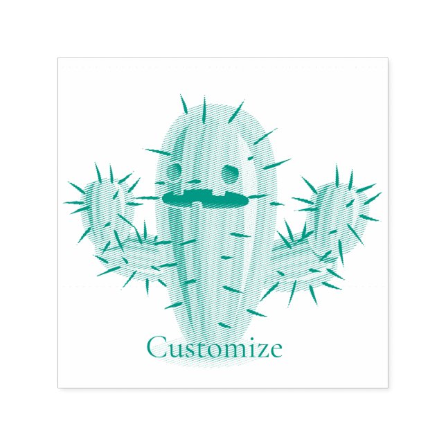 Carimbo Auto Entintado Irate Rapidamente Cactus Thunder_Cove (Design)