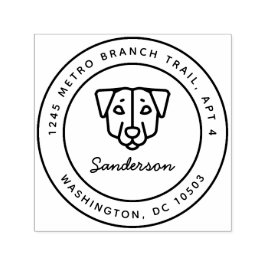 Carimbo Auto Entintado Jack Russell Terrier Endereço de Devolução