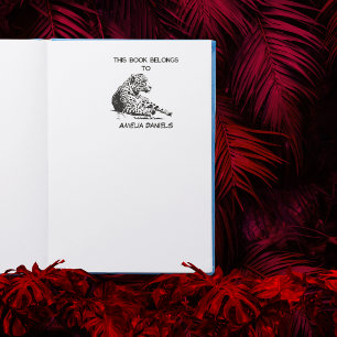 Carimbo Auto Entintado Jaguar Personalizado Este livro pertence a