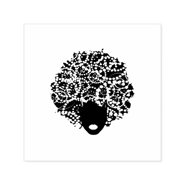 Carimbo Auto Entintado Jeweled Afro (Design)