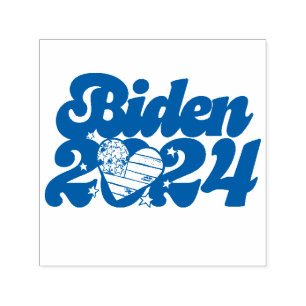Carimbo Auto Entintado Joe Biden 2024 Votação Democrata