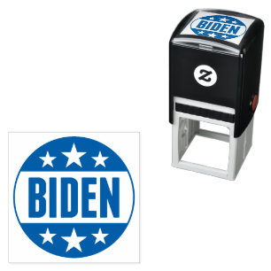 Carimbo Auto Entintado Joe Biden - Estrelas Azuis