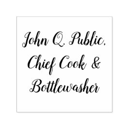 Carimbo Auto Entintado John Q. Público, Personalizável para Qualquer Nome