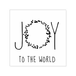 Carimbo Auto Entintado Joy To The World Christmas Stamp