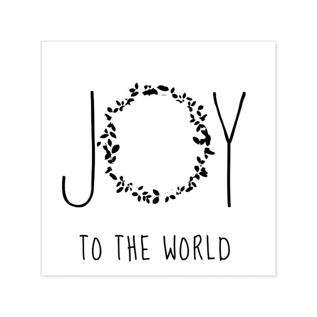 Carimbo Auto Entintado Joy To The World Christmas Stamp (Design)