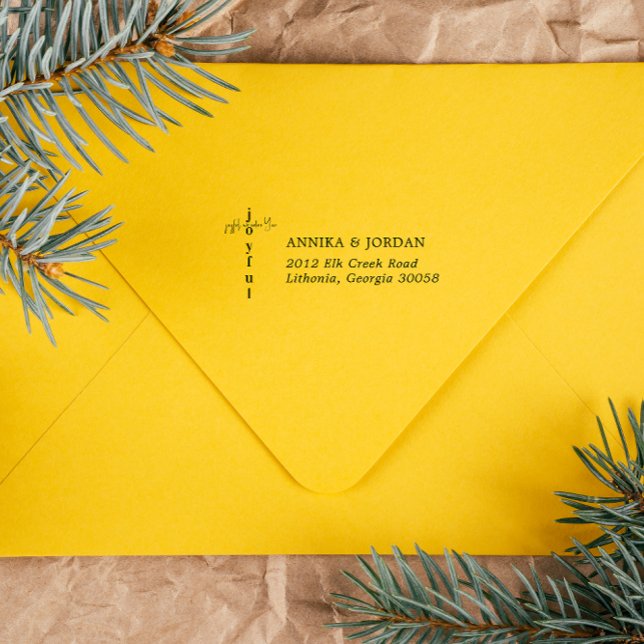 Carimbo Auto Entintado Joyful Adoramos Você | Hymn de Natal (Criador carregado)