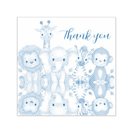 Carimbo Auto Entintado Jungle Safari "It's About To Get Wild" Baby Shower