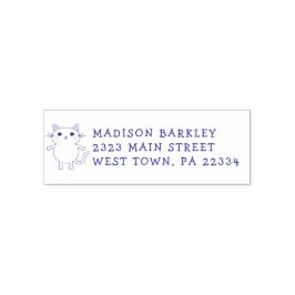 Carimbo Auto Entintado Kids Kitty Cat Devolver Endereço