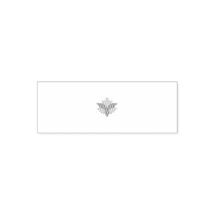 Carimbo Auto Entintado Laranja avermelhado, língua laranja