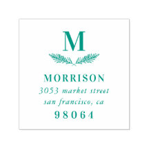 Laurel Branch | Endereço de devolução do Monograma