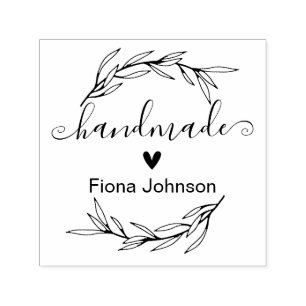 Carimbo Auto Entintado Laurel Leaf Crie seu próprio artesanato